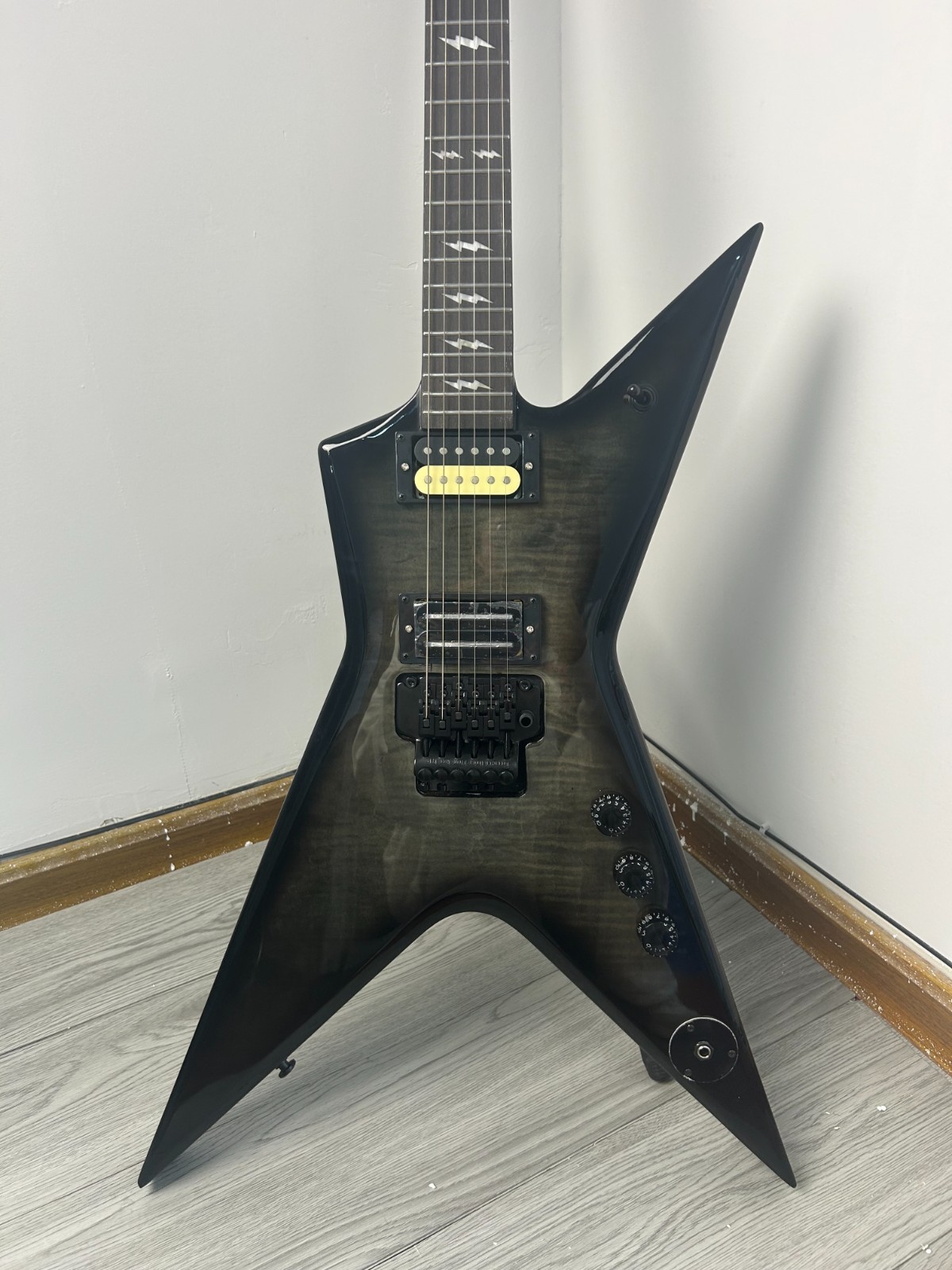 OEM Dimebag Darrell Stealth Electric Guitar Olive Green Flame Maple Veneer