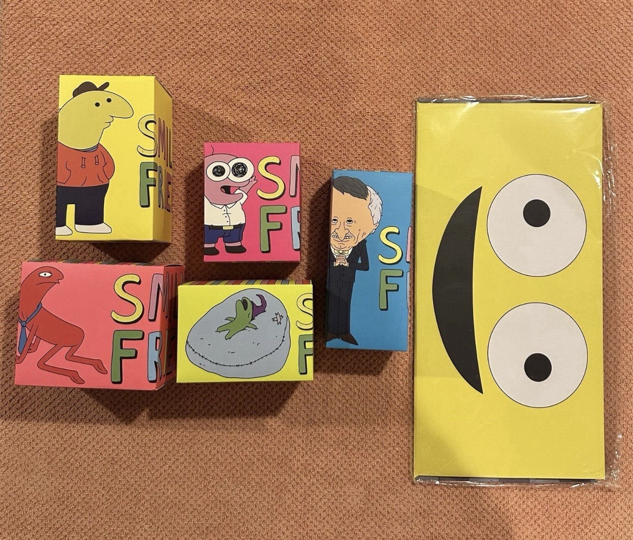 Smiling Friends Vinyl Figures Adult Swim SDCC NYCC 2025 EXCLUSIVE w/ Display Set