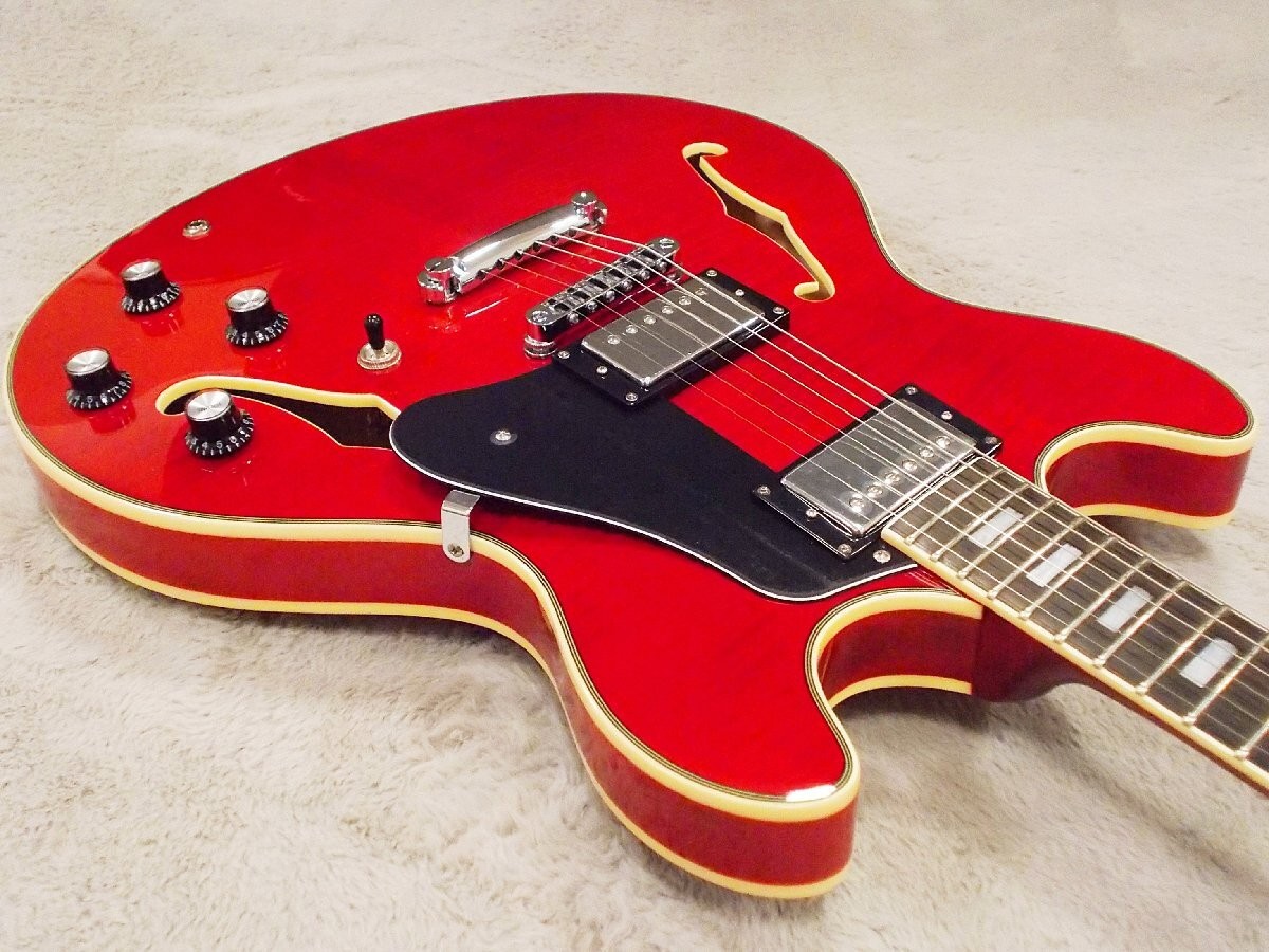 Semi-Acoustic Electric Guitar Sire Larry Carlton H7 STR Red 2N25770483