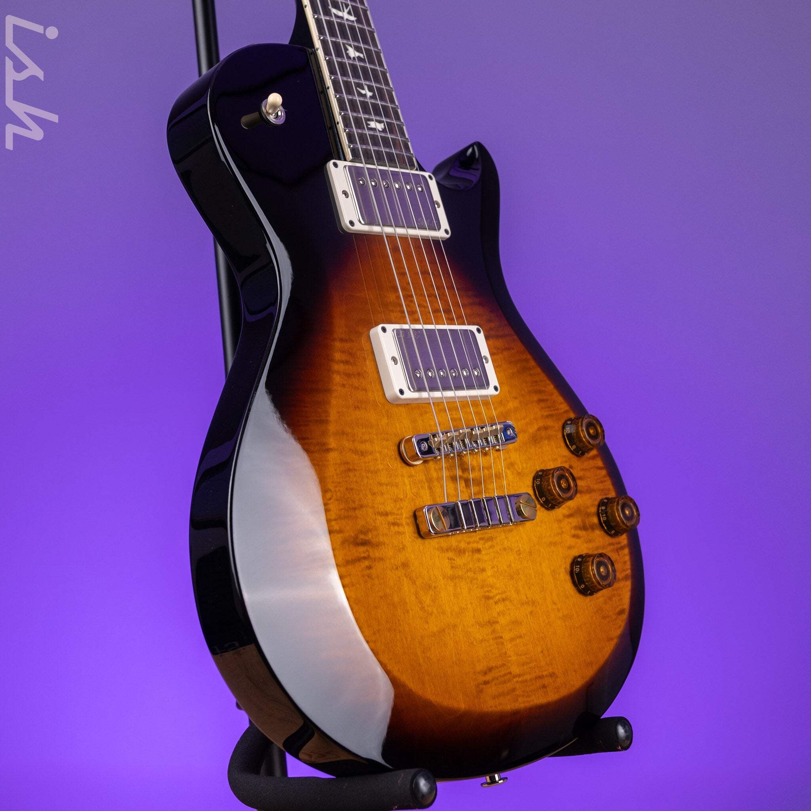 PRS S2 McCarty 594 Singlecut Electric Guitar Black Amber