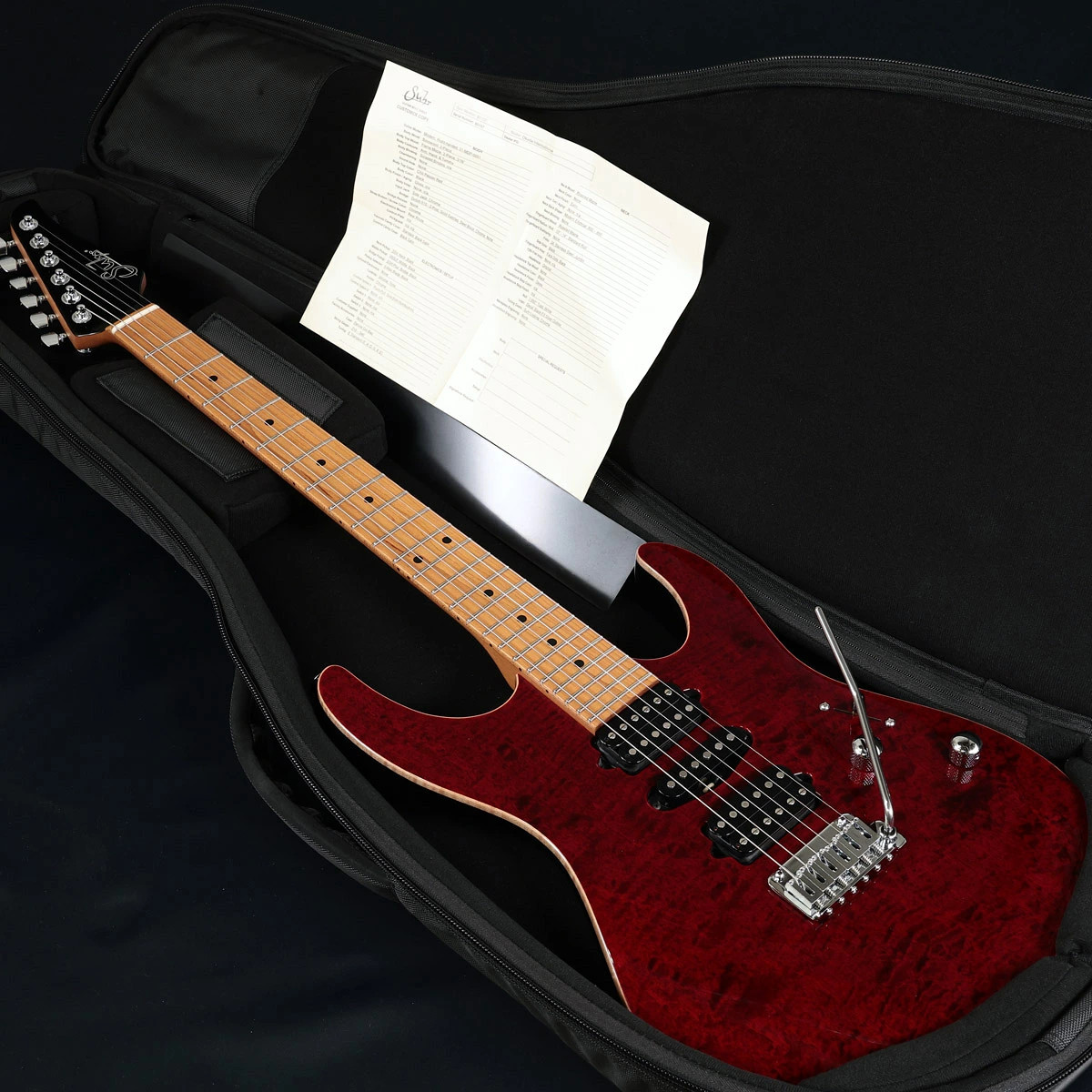 Suhr / Modern Plus Chili Pepper Red Roasted Maple 3.57Kg Surgitators
