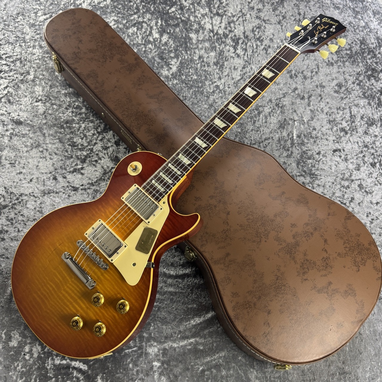 Used Gibson CS H Select 1959 Les Paul Reissue New Orange Sunset Fade 2015 3.84kg