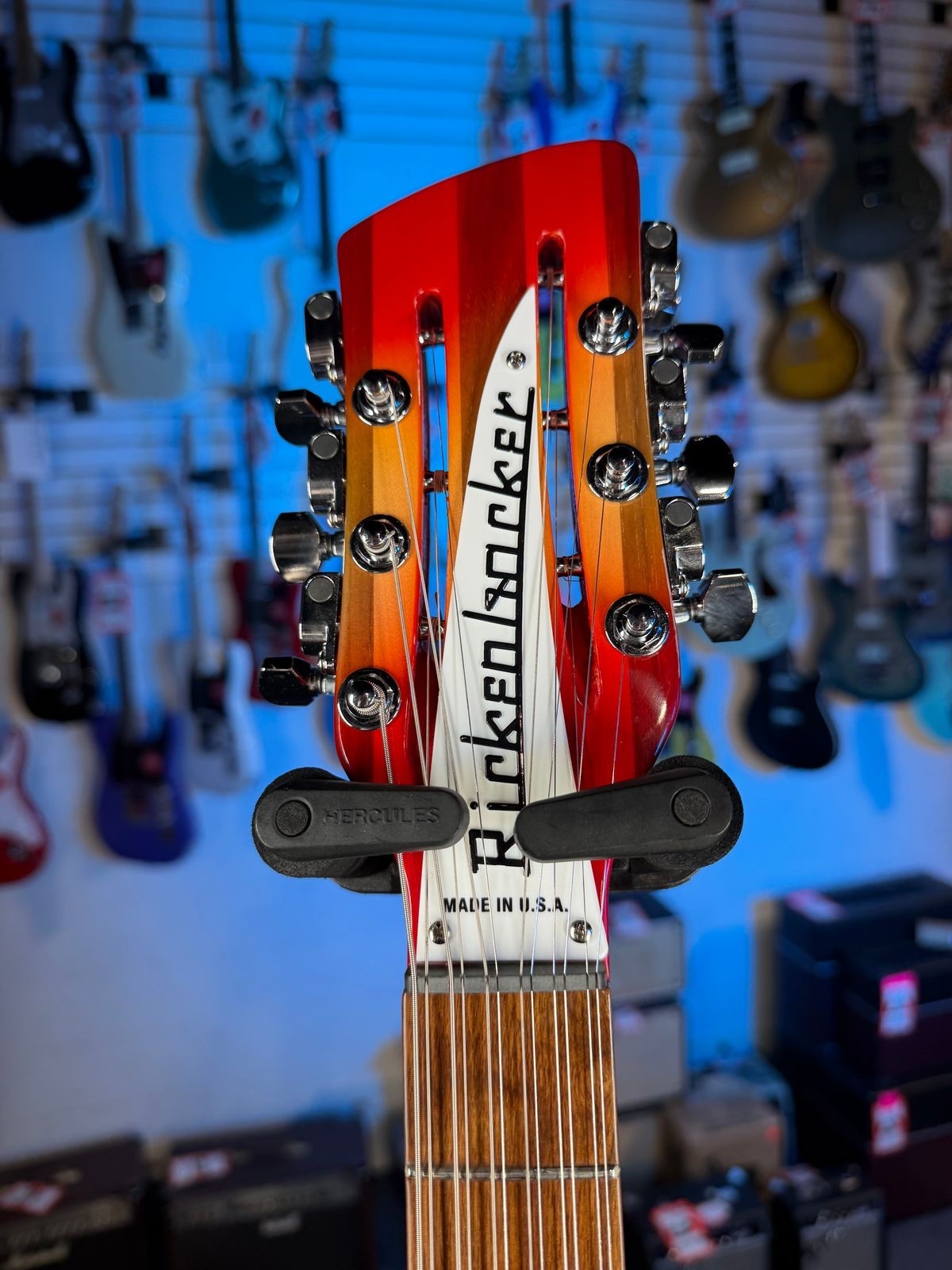 Rickenbacker 330/12 Fireglo Semi-Hollow Electric Guitar, with Ric Case, 706