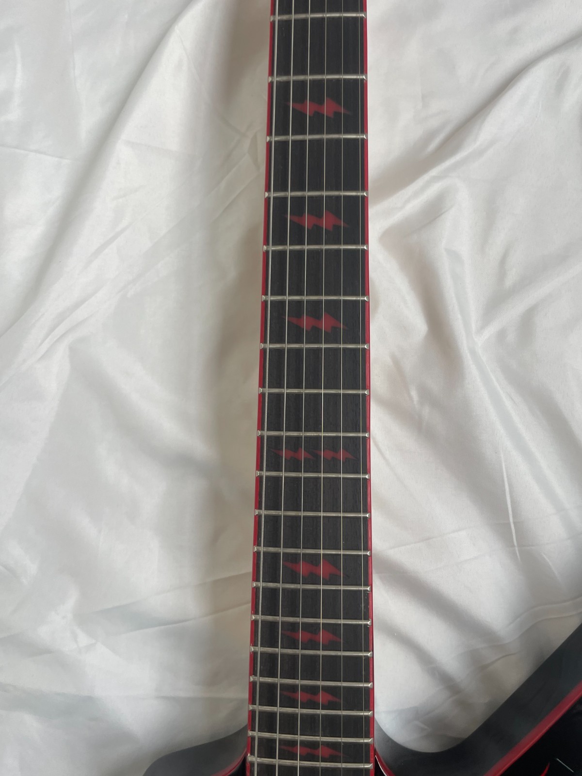 Dimebag Darrell Model Electric Guitar Black Panel Red Lightning