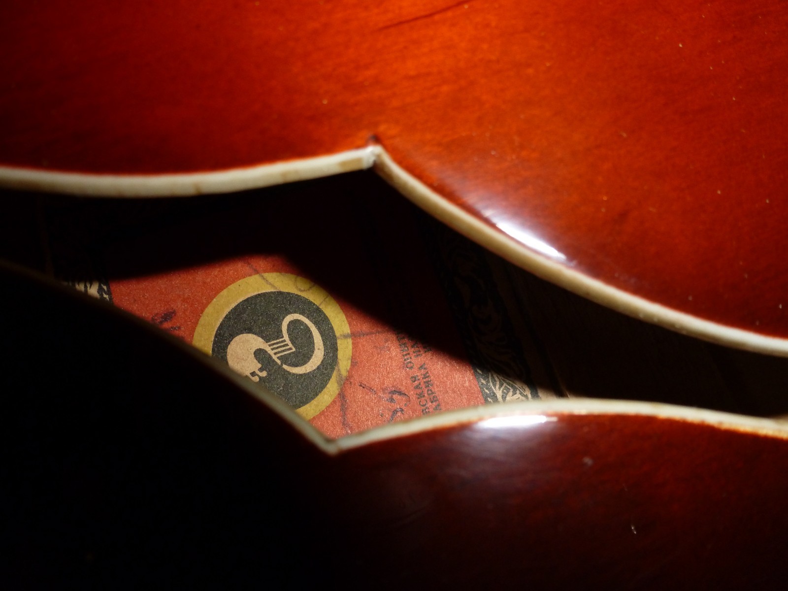 Soviet Ukrainian made hollow body Elec. guitar. PLEASE LOOK