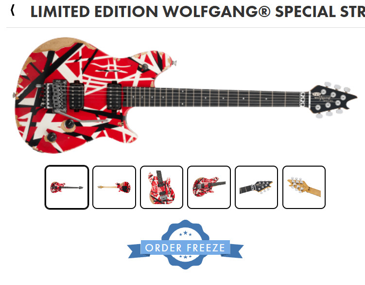 ***DEPOSIT ON*** PRE-ORDER – EVH LIMITED EDITION WOLFGANG SPECIAL STRIPED SERIES