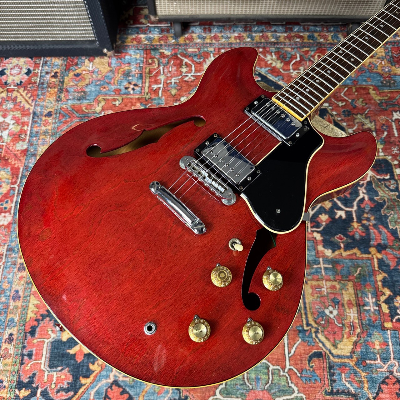 Yamaha SA700 Semi Hollowbody ES335 Type Persimmon Red 1979