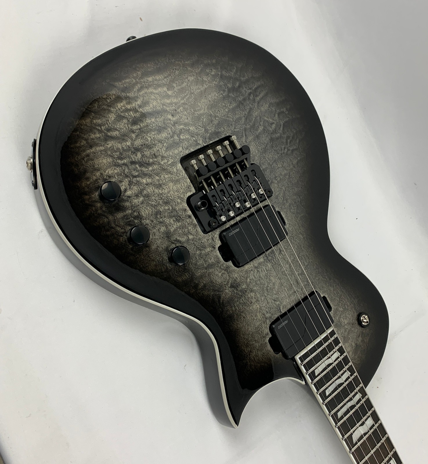 ESP E-II Eclipse FR Charcoal Burst CHB Floyd Rose Fluence Guitar + Case B-Stock