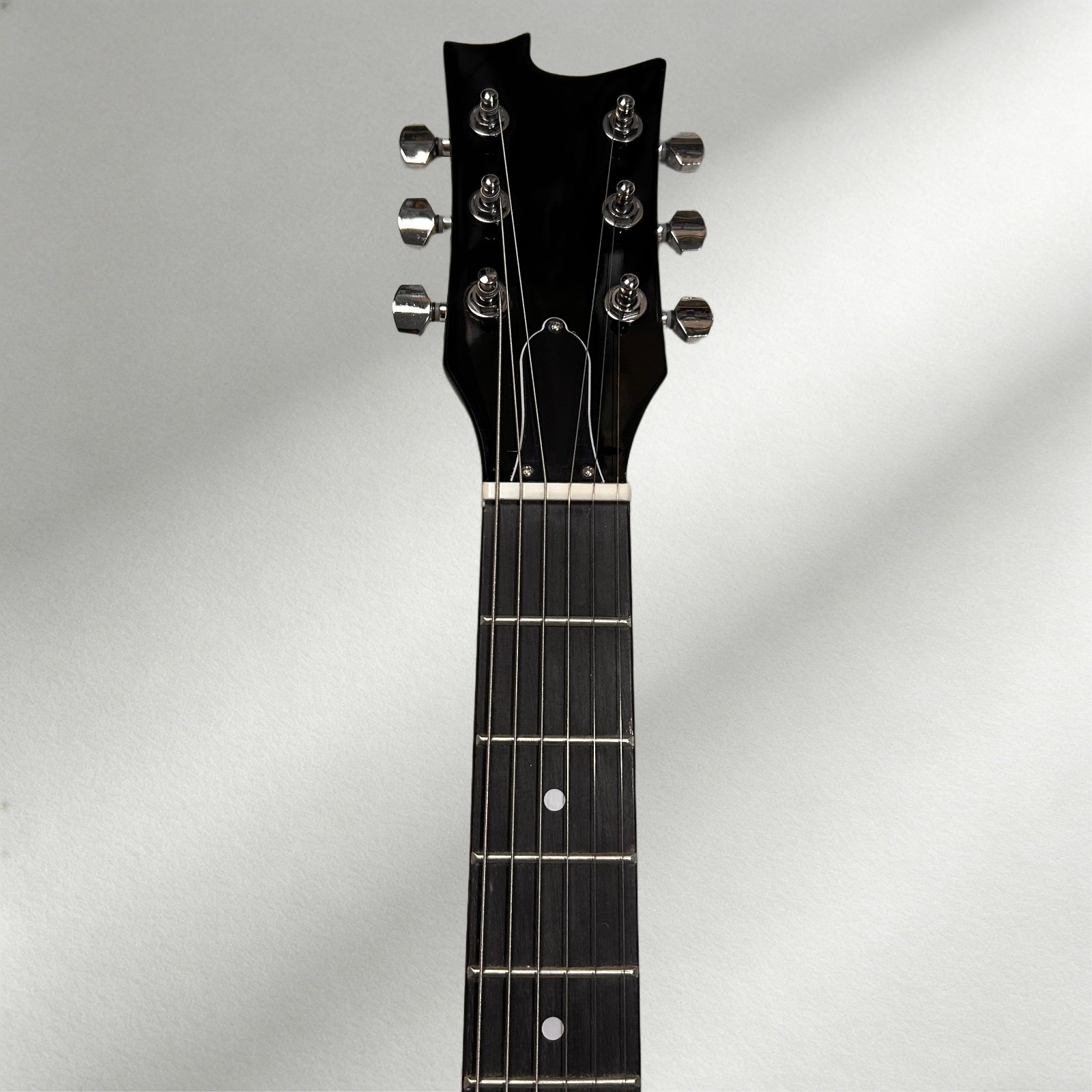 Gleeson Fly-V Electric Guitar Metallic Silver Color Rosewood Fretboard