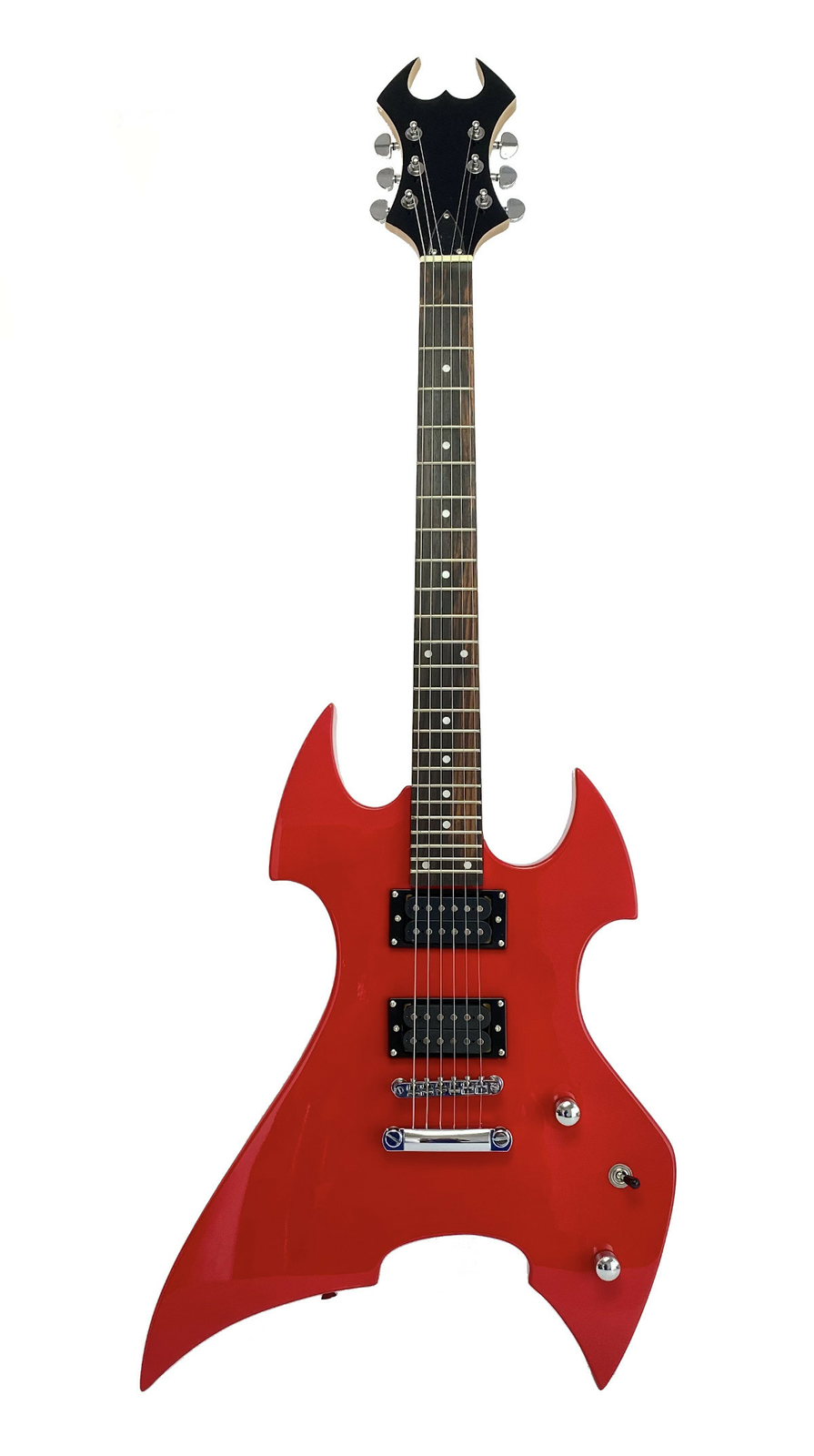 Zenison Heavy Metal Style Electric Guitar, Solid Wood Body, Maple Neck, Red