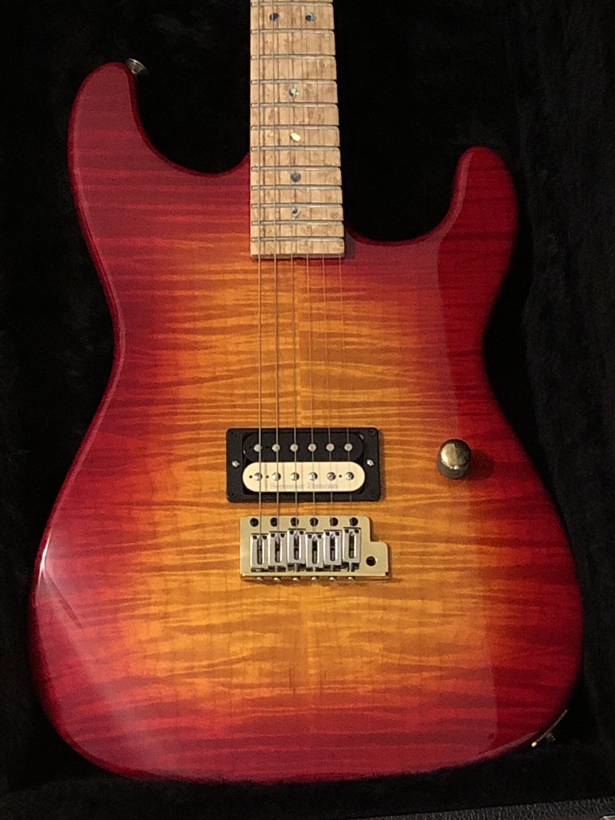 CHARVEL CUSTOM SHOP SAN DIMAS 25TH ANNIVERSARY 2004 CHERRY SUNBURST FLAME MINT++