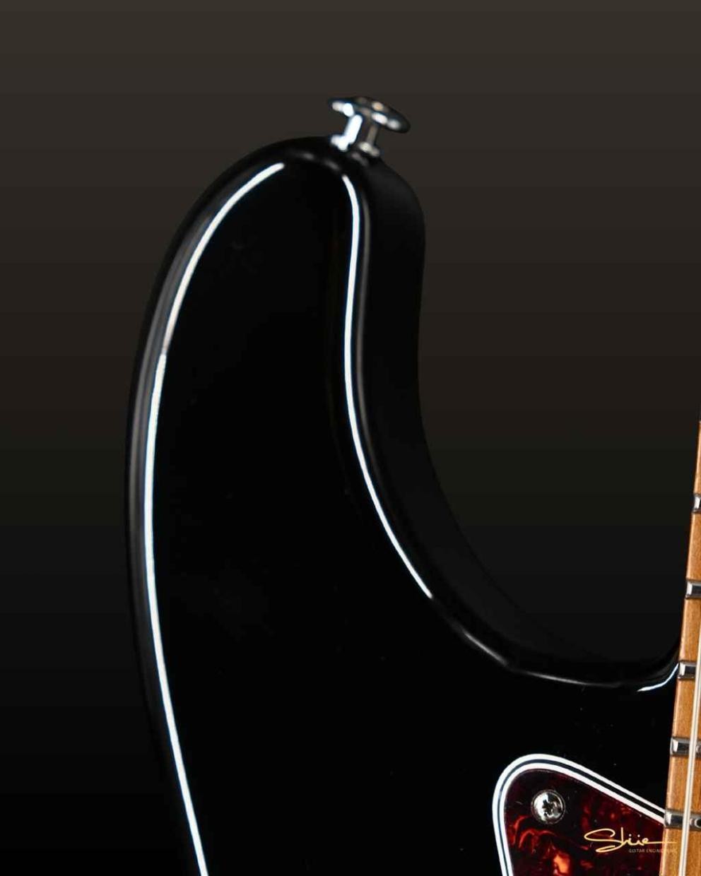Shue Guitars Classic S Custom Sonic Blue Black Hardware, Iron Wood Neck, Used