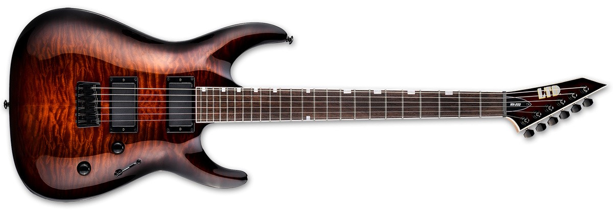 ESP LTD MH-200HT/QM DARK BROWN SUNBURST guitar B-Stock