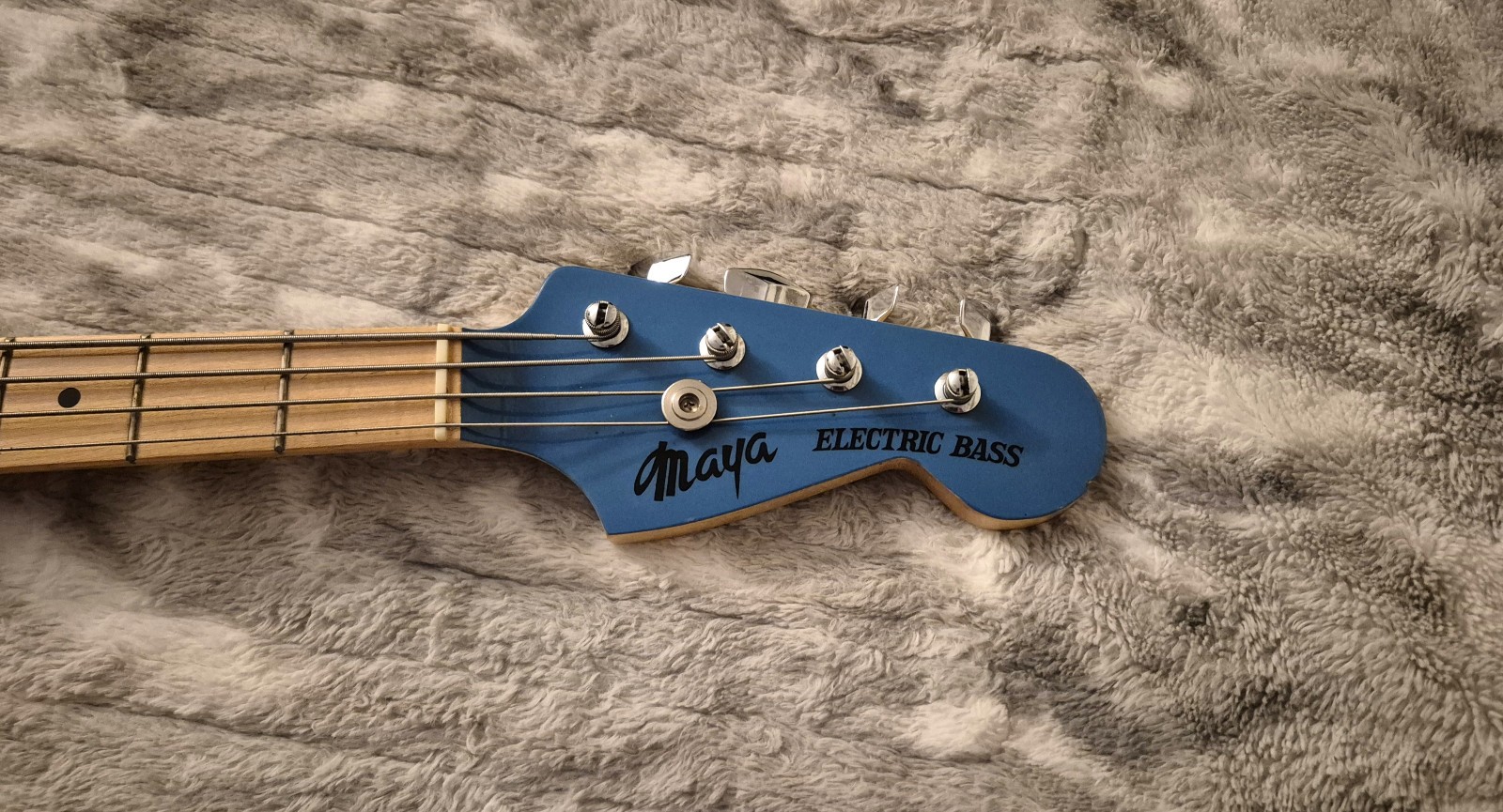 Maya Telecaster Bass – Vintage ’70s Japan – Lipstick Pickup – Blue – MIJ P-Bass