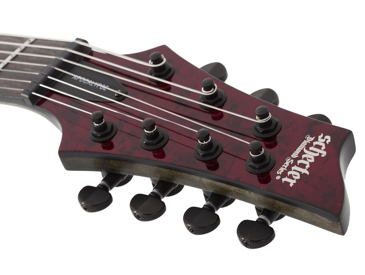 Schecter C-7 Apocalypse guitar in Red Reign