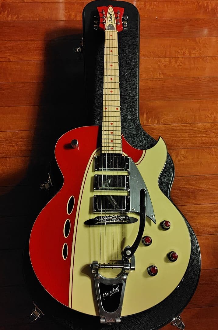 Electric Guitar Eastwood Backlund Rockerbox 2020 Red Cream Semi-Hollow Korea