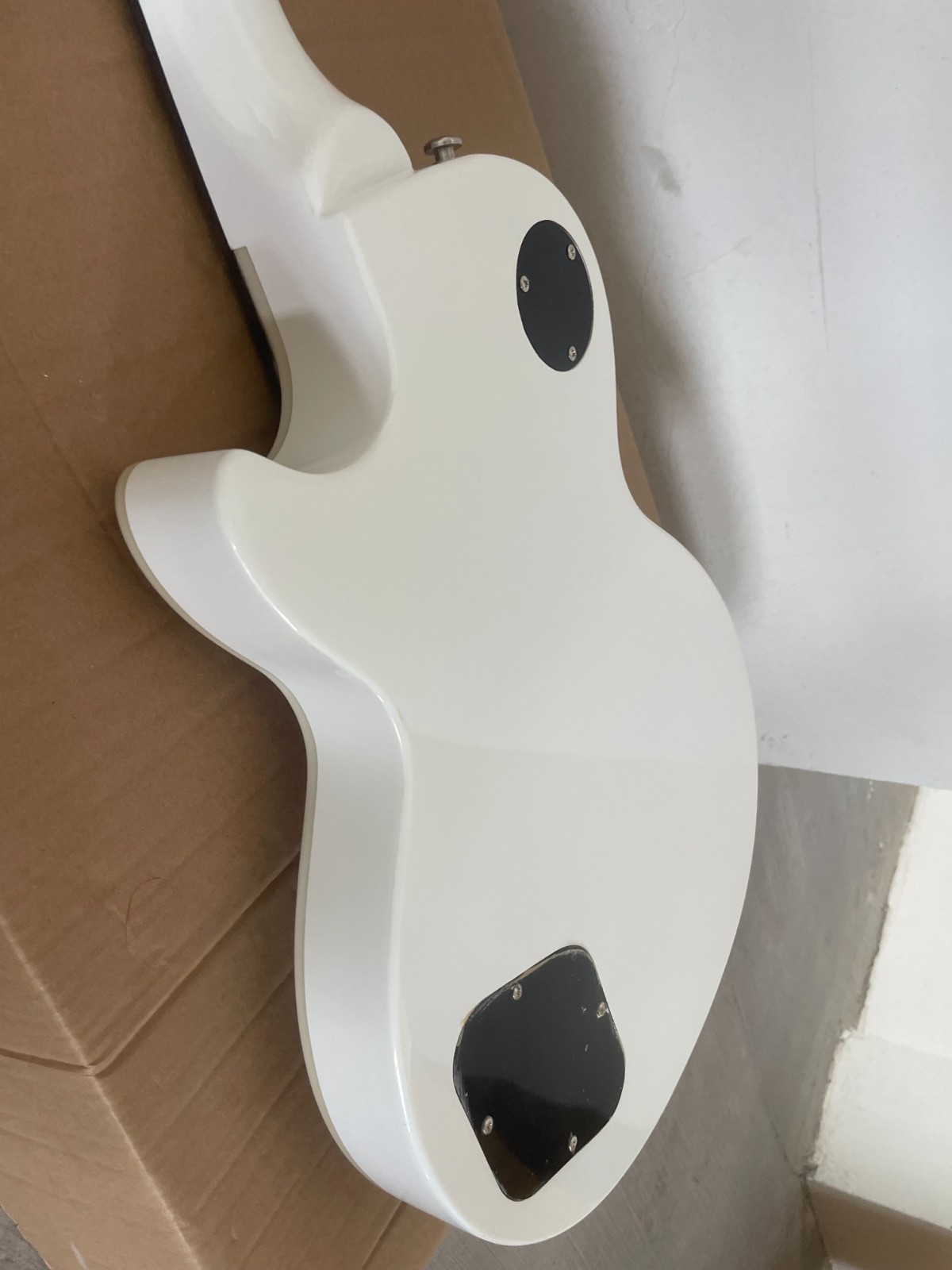 Lvybest Kill Switch Buckethead Style Electric Guitar 24 Frets Alpine White