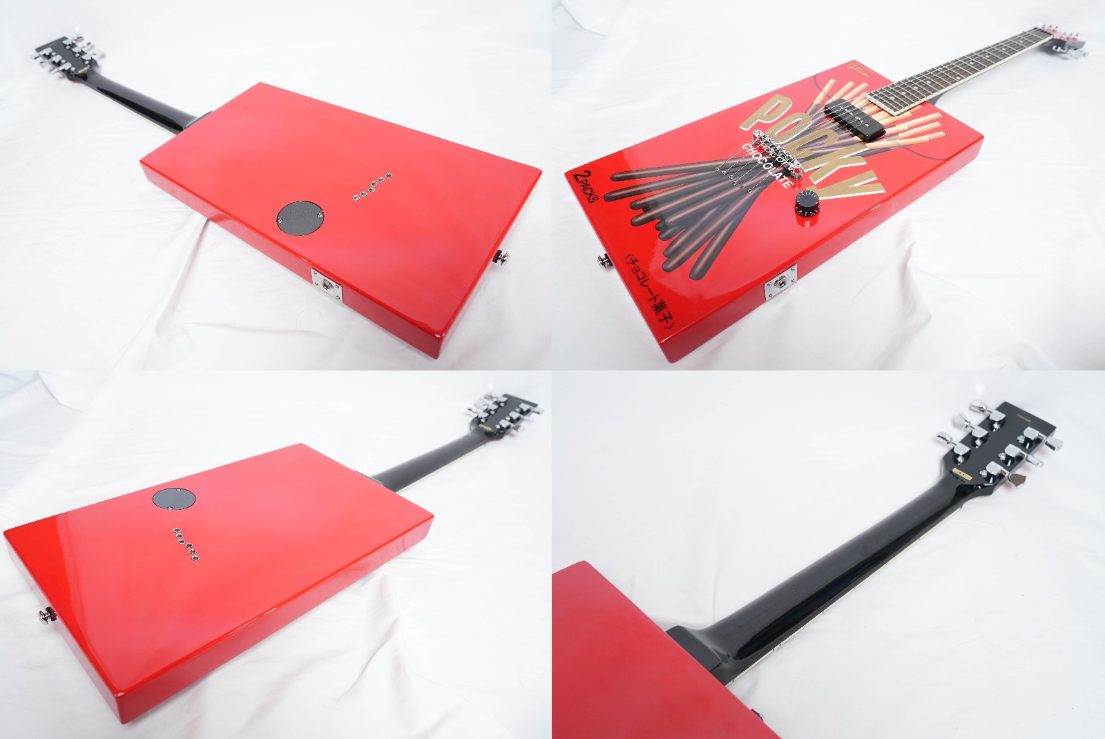 Glico Pocky Guitar by Kazuyoshi Saito, limited model,excellent condition,w/HC