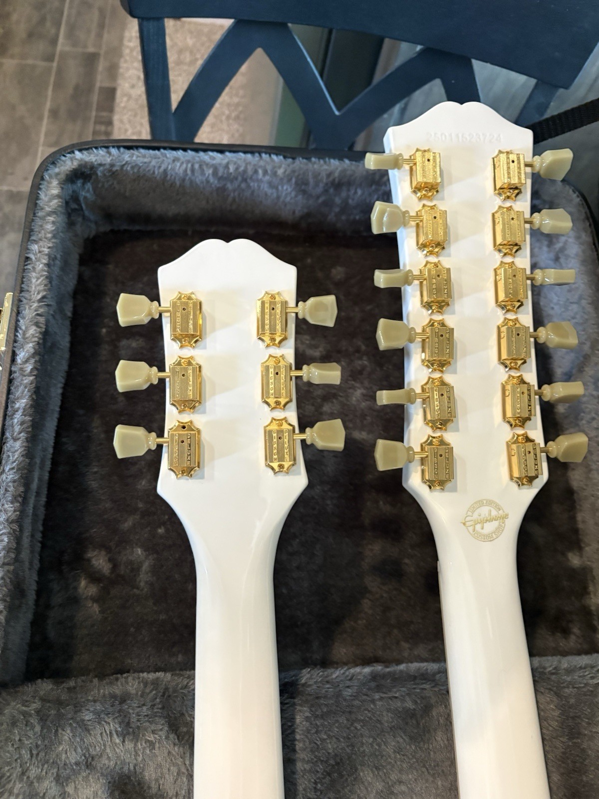 Epiphone EDS-1275 Double Neck Alpine White 2025 With Gibson Upgrades