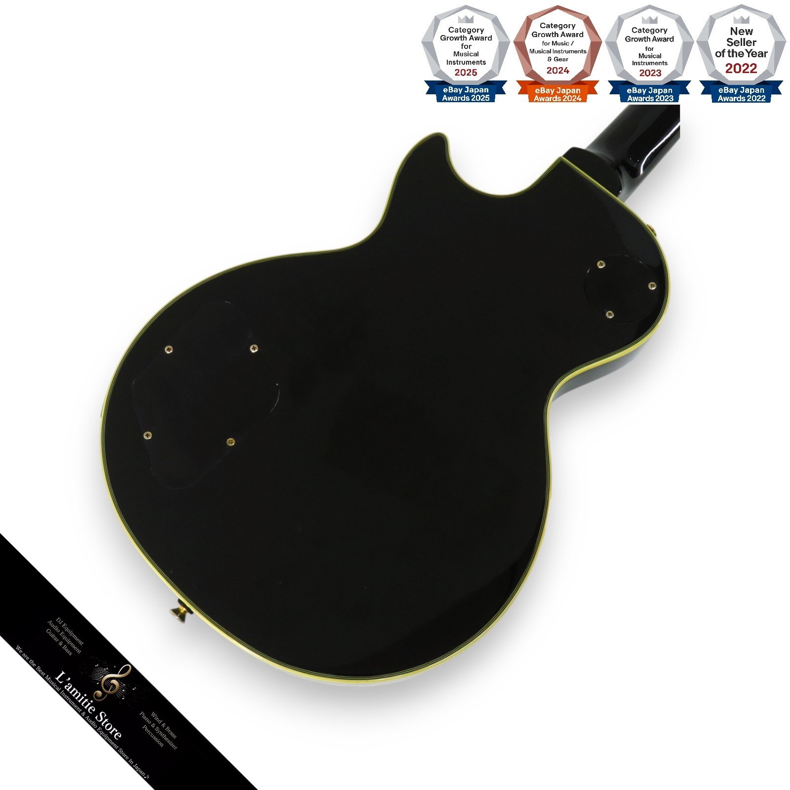 Epiphone Les Paul Custom Electric Guitar Ebony Maple Mahogany HH 22F