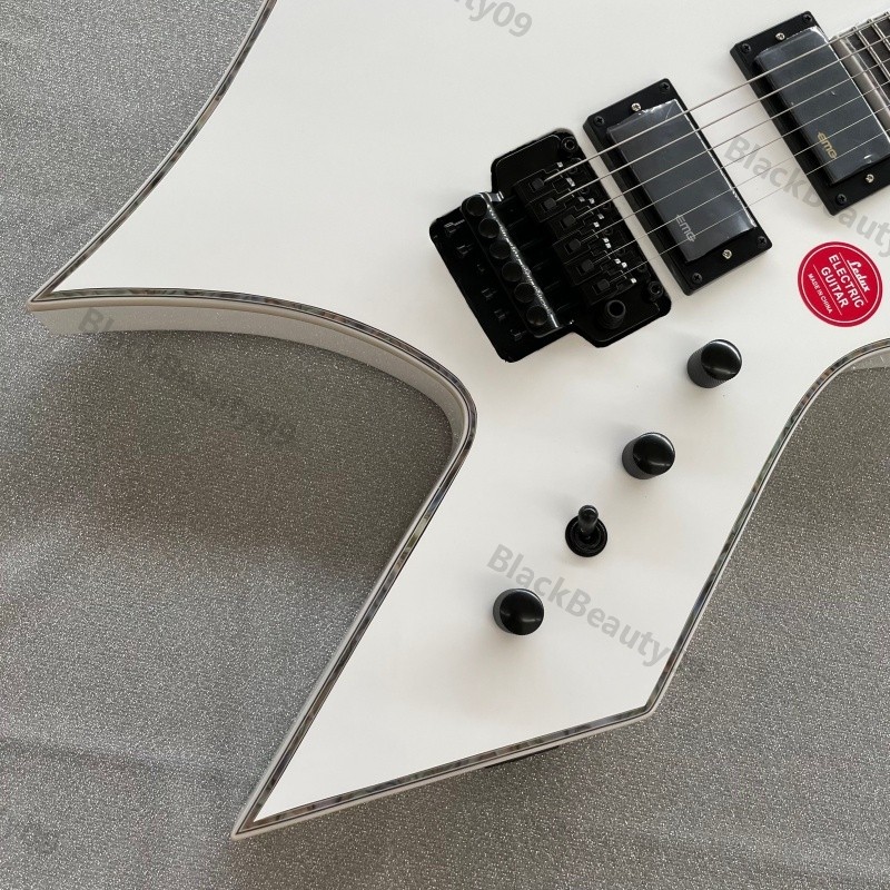 Warlock Solid Body Electric Guitar C Shape Neck Stainless Rounded Fret Edge