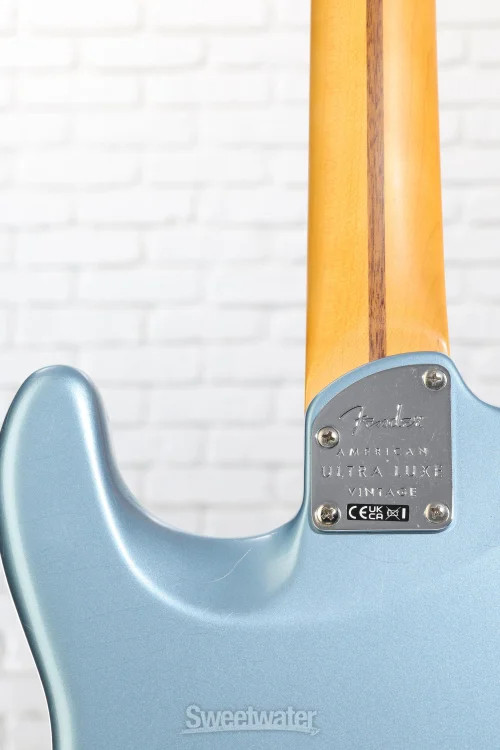 Fender American Ultra Luxe Vintage ’60s Stratocaster Electric Guitar – Ice Blue