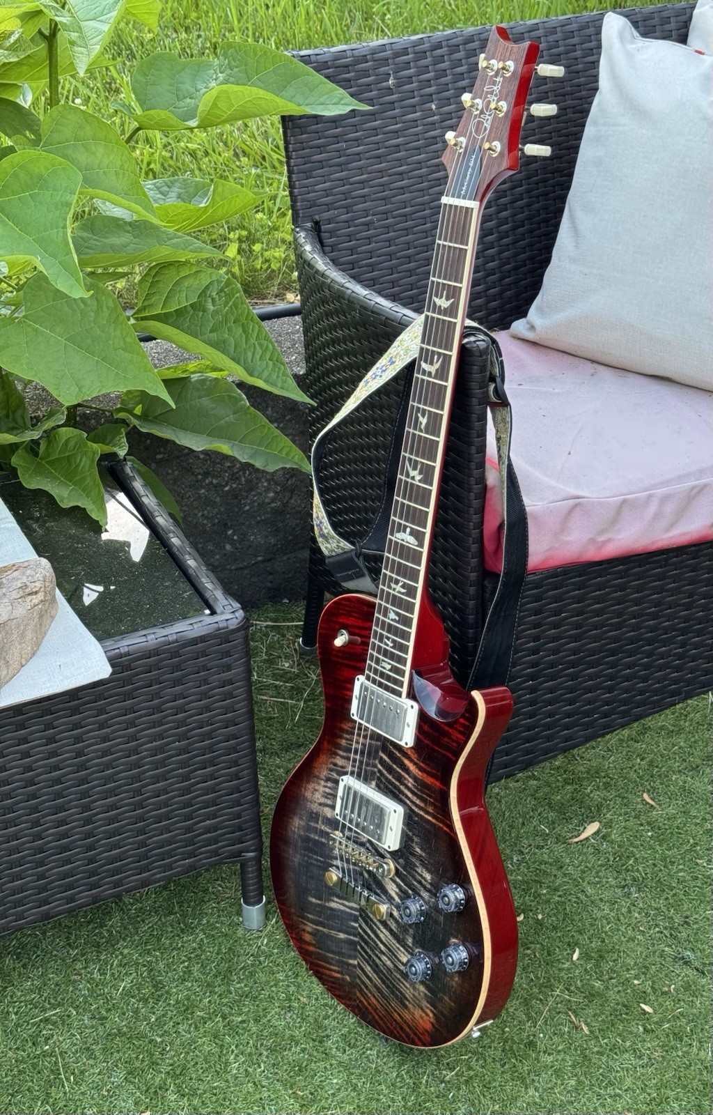 💥EXCELLENT💥PAUL REED SMITH McCarty 594 CHARCOAL CHERRY ELECTRIC GUITAR w/ CASE