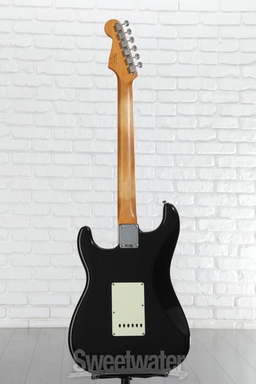 Fender Limited Vintera II Road Worn ’60s Stratocaster Electric Guitar – Black