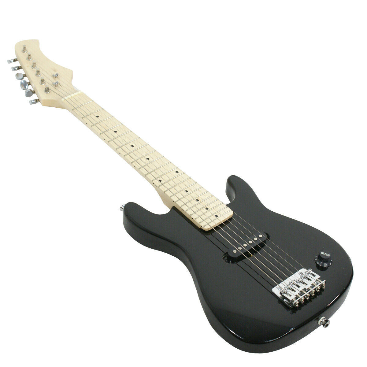 Black Kids Guitar w/ Amp Case Electric Guitar Accessories Pack 30″ Beginner Use