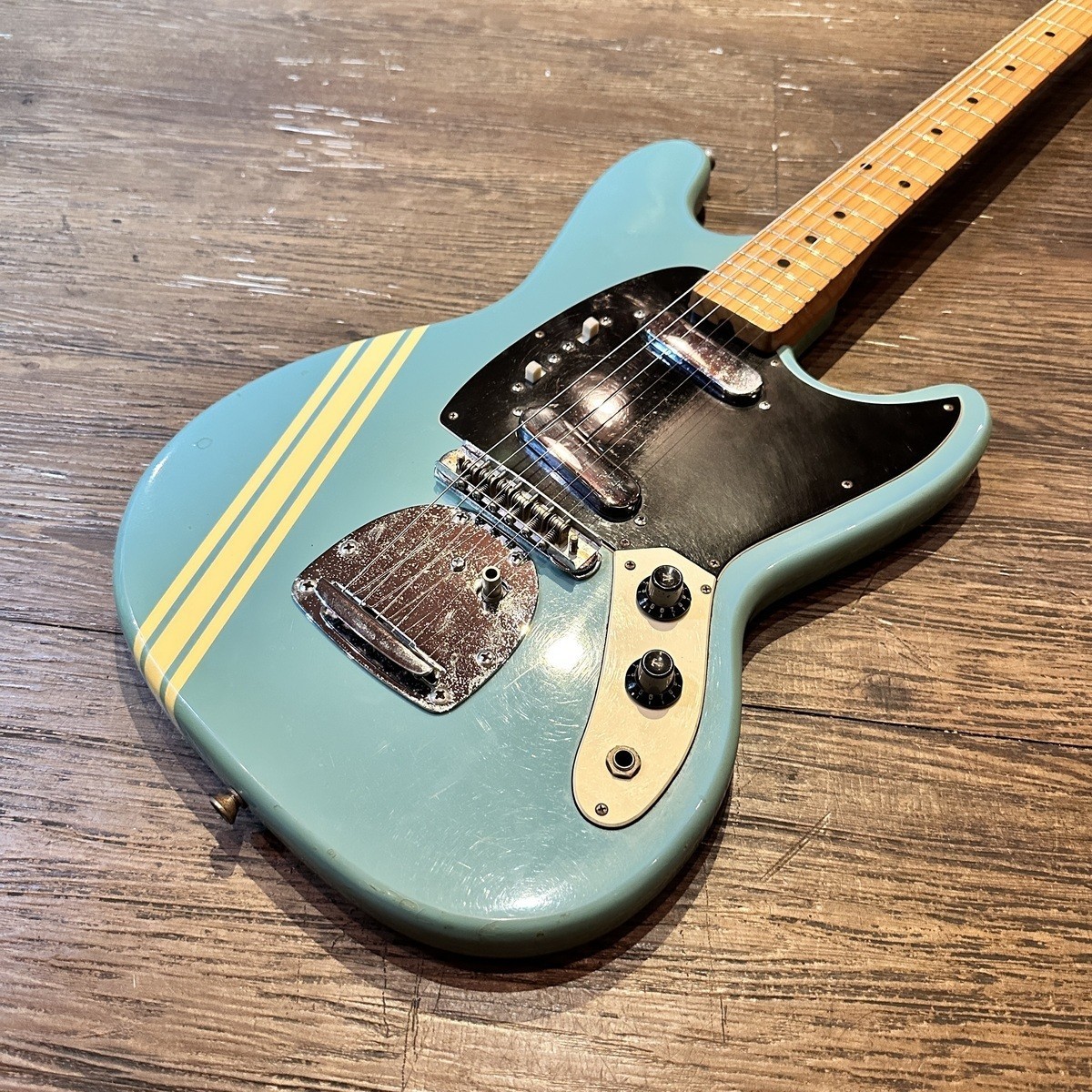 Founder Mustang Style Electric Custom Light Blue 1970s USED w/tracking