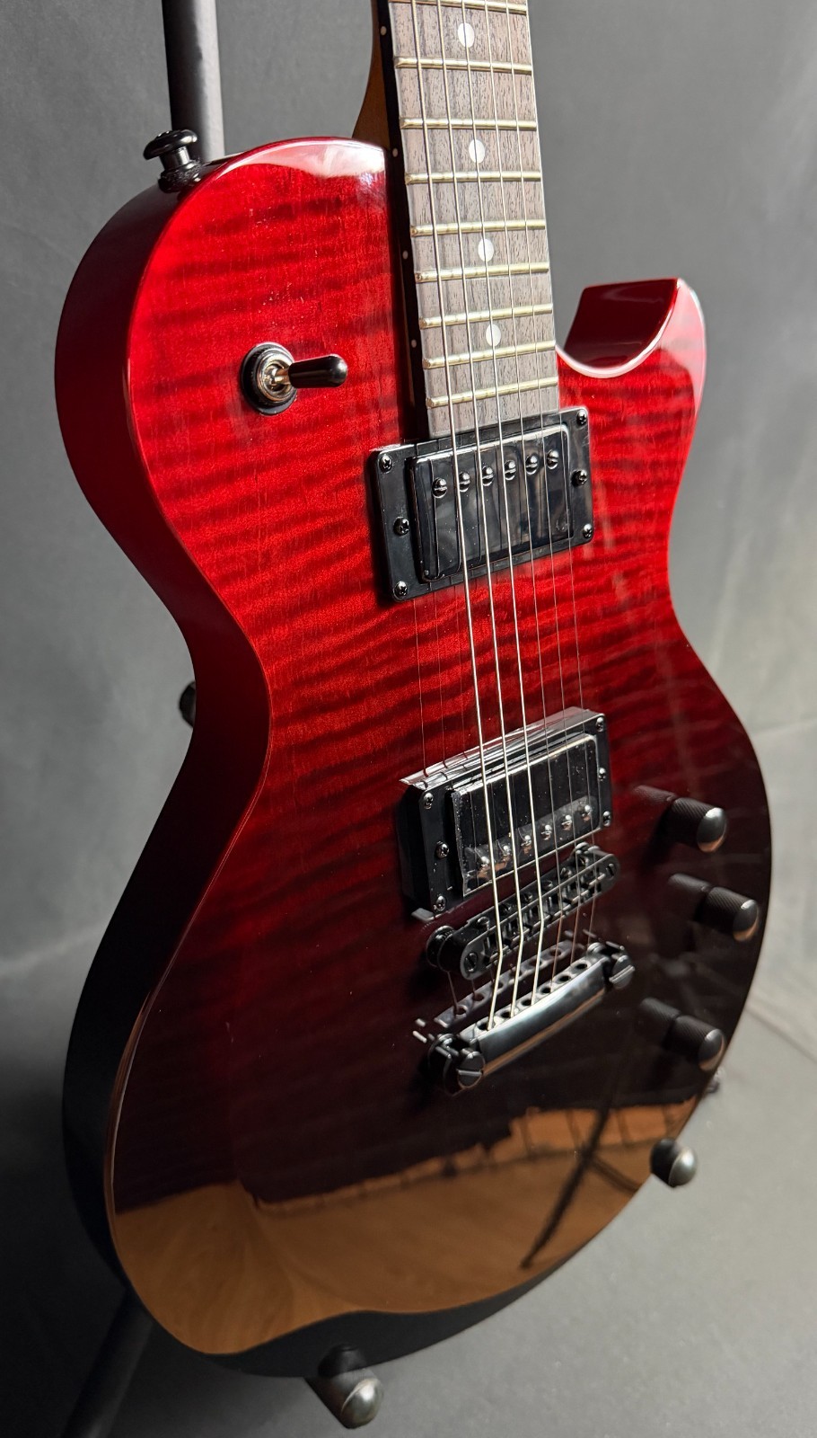 Schecter Solo-II Standard Electric Guitar Flamed Blood Burst Finish