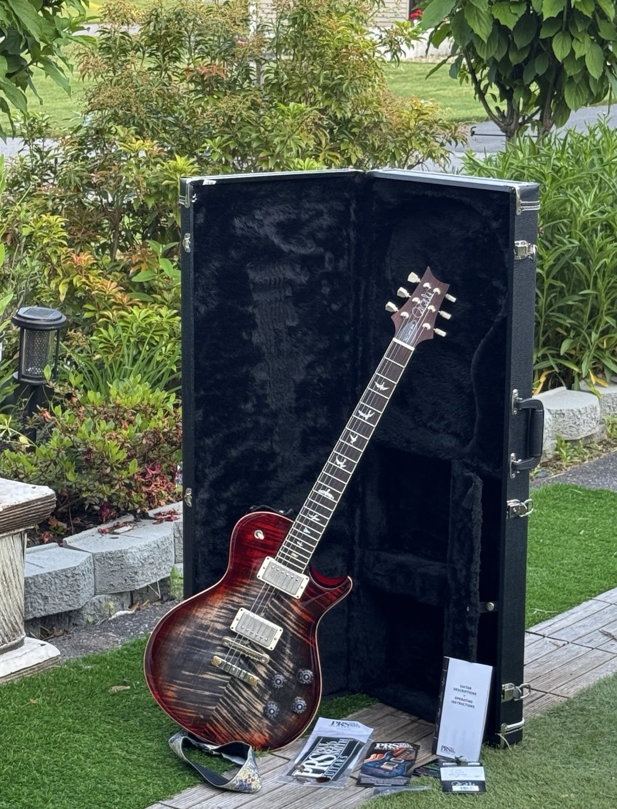 💥EXCELLENT💥PAUL REED SMITH McCarty 594 CHARCOAL CHERRY ELECTRIC GUITAR w/ CASE