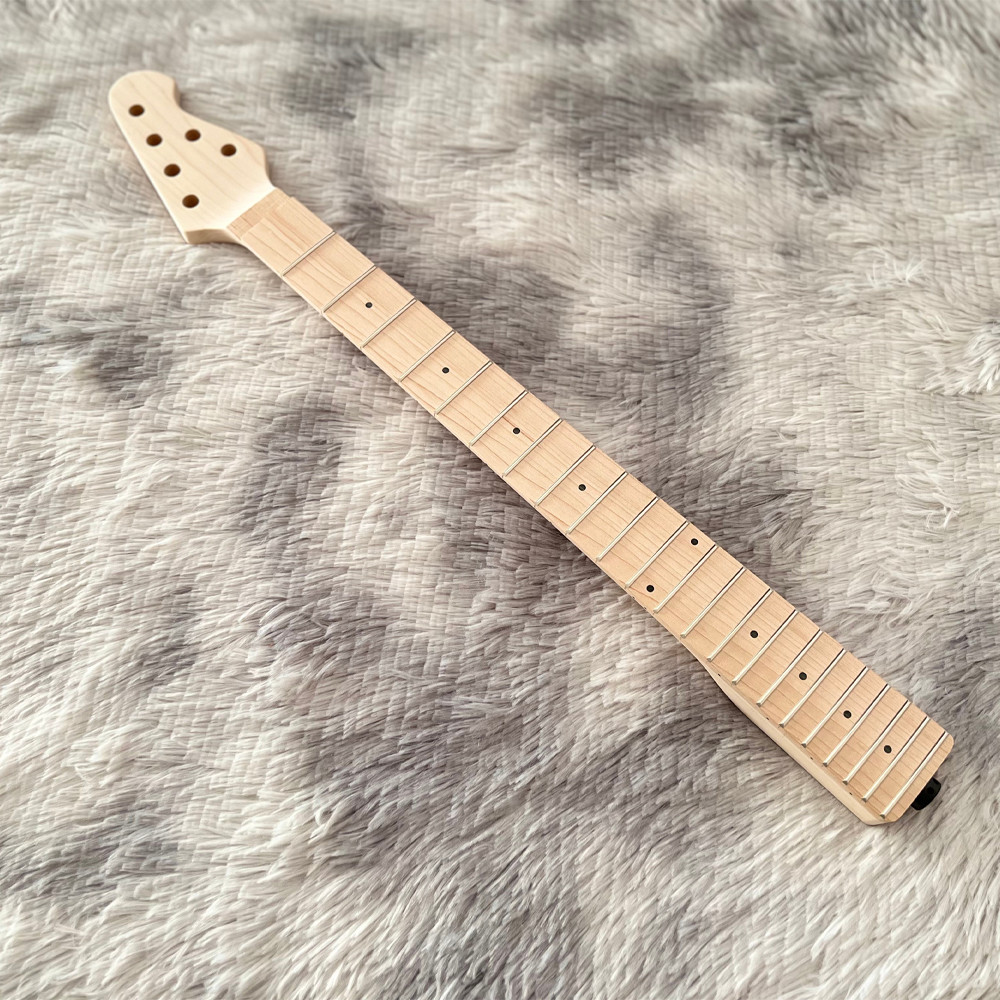DIY Unfinished Solid Wood Electric Guitar Kit M Canadian Maple Neck CR Part Full