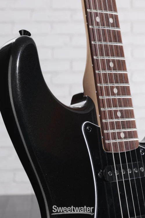 Squier Affinity Series Stratocaster HSS Electric Guitar – Metallic Black,