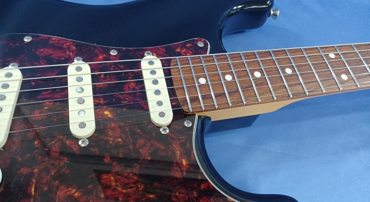 Moon ST-C Bk/r CR Used Electric Guitar [AUTH]