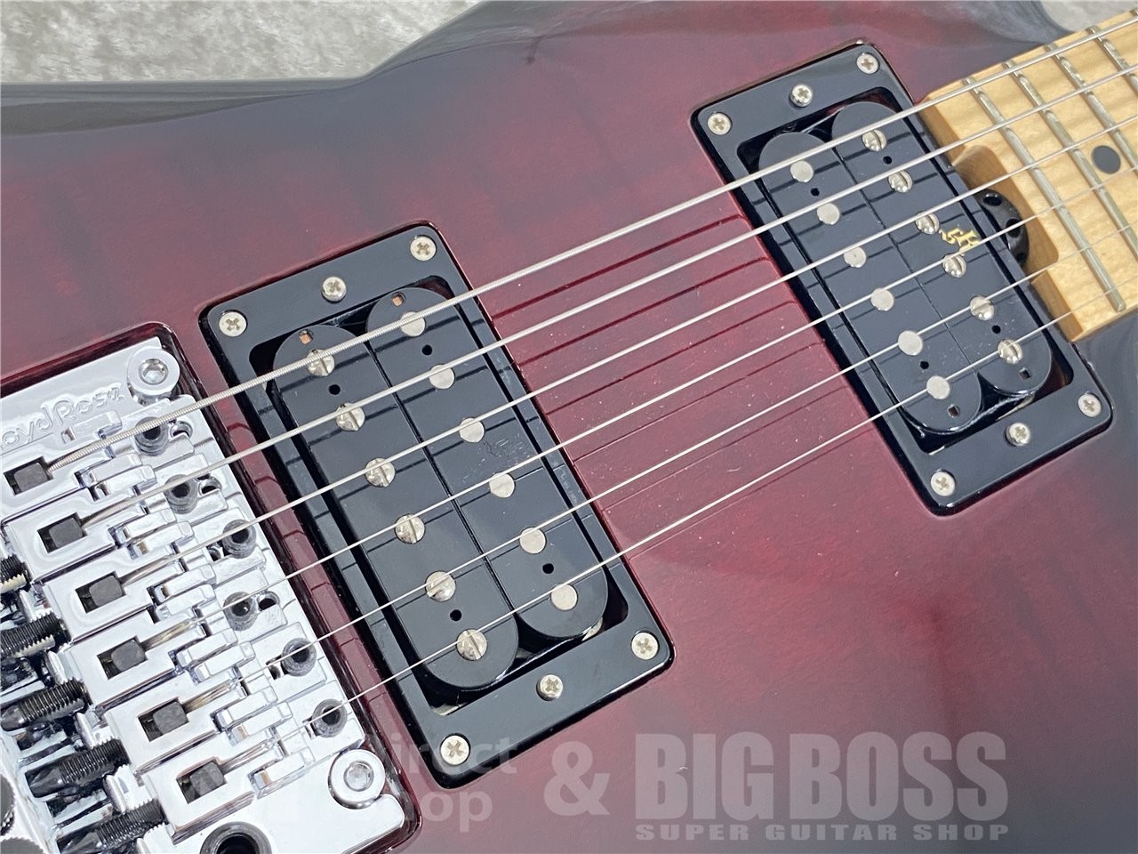 Killer KG-Exploder II Flame Top Wine Red Electric Guitar w/ Case and Accessories