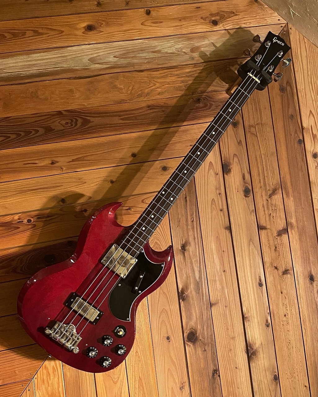 [Greco] EB-650 Cherry Red Used 1990 Mahogany Body Mahogany Neck w/Soft Case