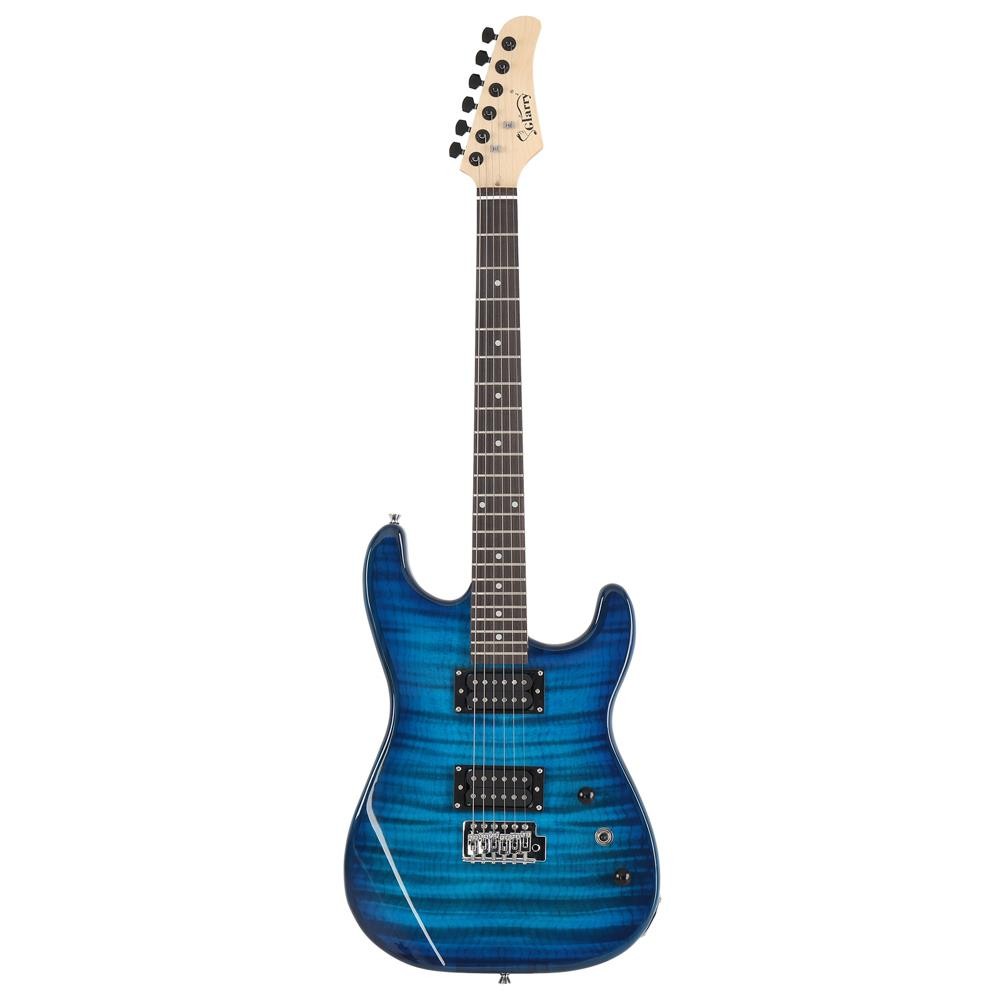 Glarry GST Stylish Electric Guitar Kit H-H Pickup Tiger Stripe with 20W AMP Bag