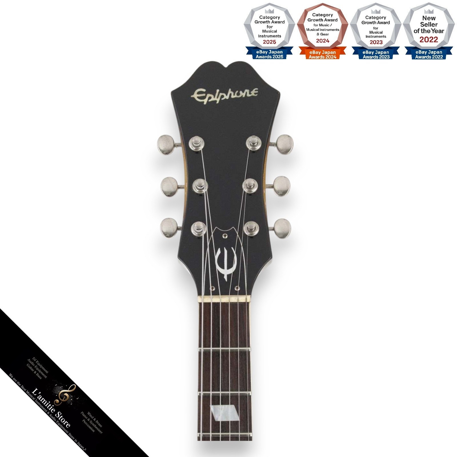 Epiphone Casino Blue Label Sunburst Japan Made Full Hollow Electric Guitar