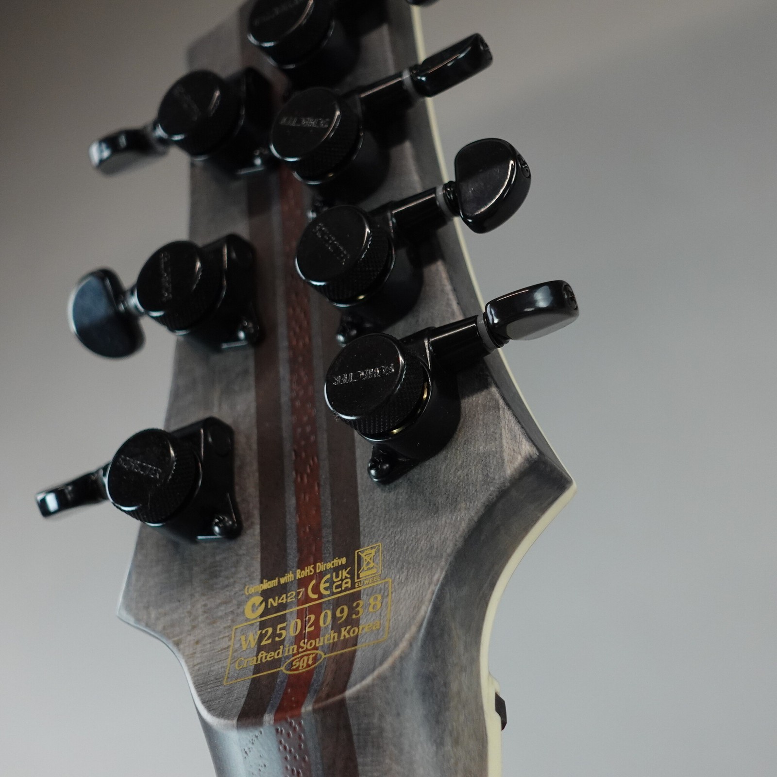 Schecter C-7 SLS Evil Twin Electric Guitar – Satin Black