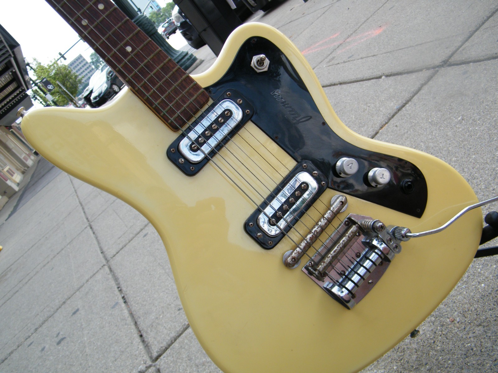 1969 Framus 5/155 Apollo Strato Electric Guitar Vintage White Jaguar