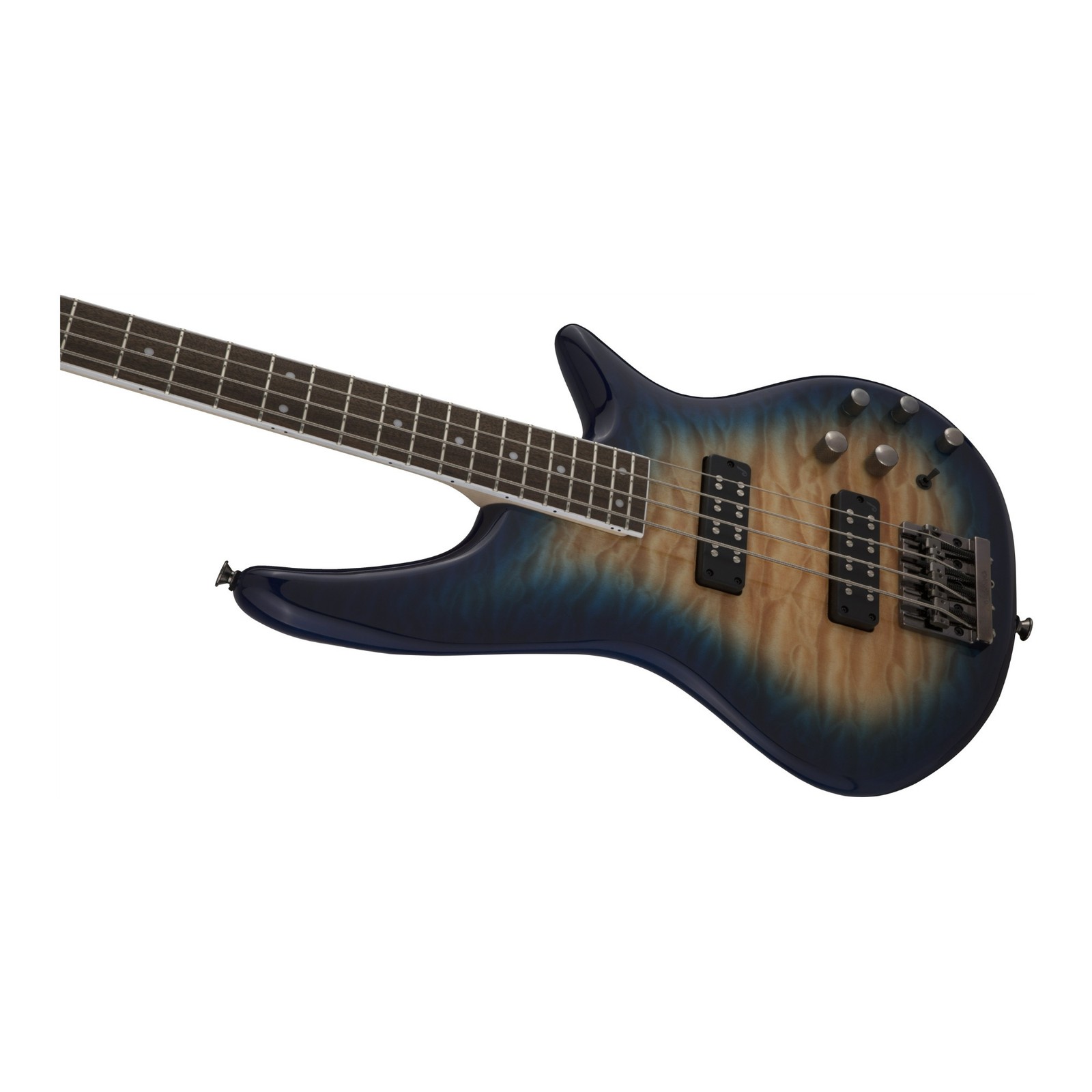 Jackson JS Series Spectra Bass JS3Q 4 String Electric Guitar Amber Blue Burst
