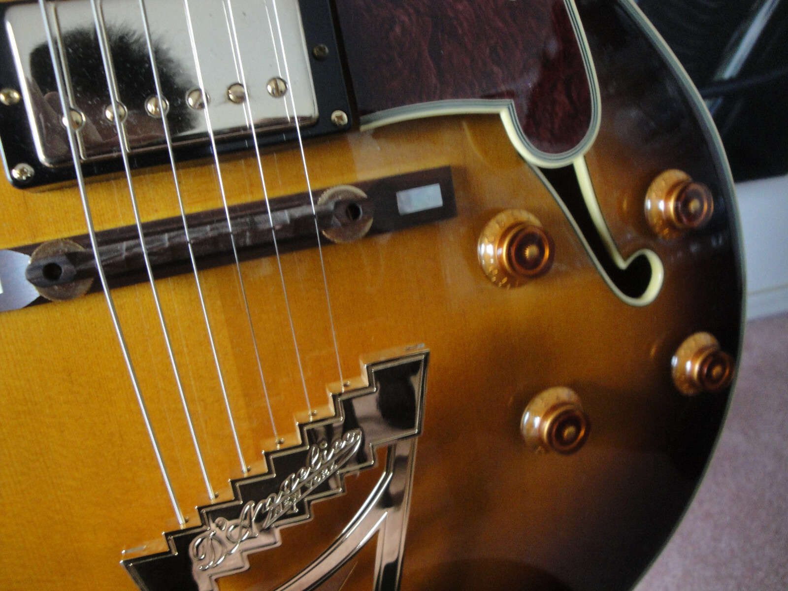  D’ Angelico prototype #3 new 2004 jazz Electric W/ Original Hard shell Case