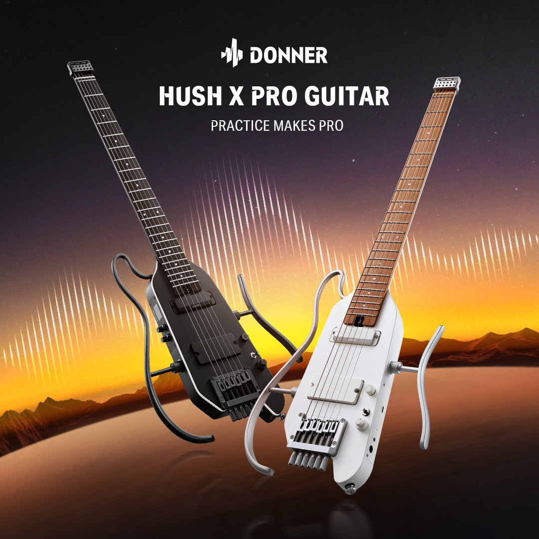 Donner HUSH X Pro Headless Electric Guitars