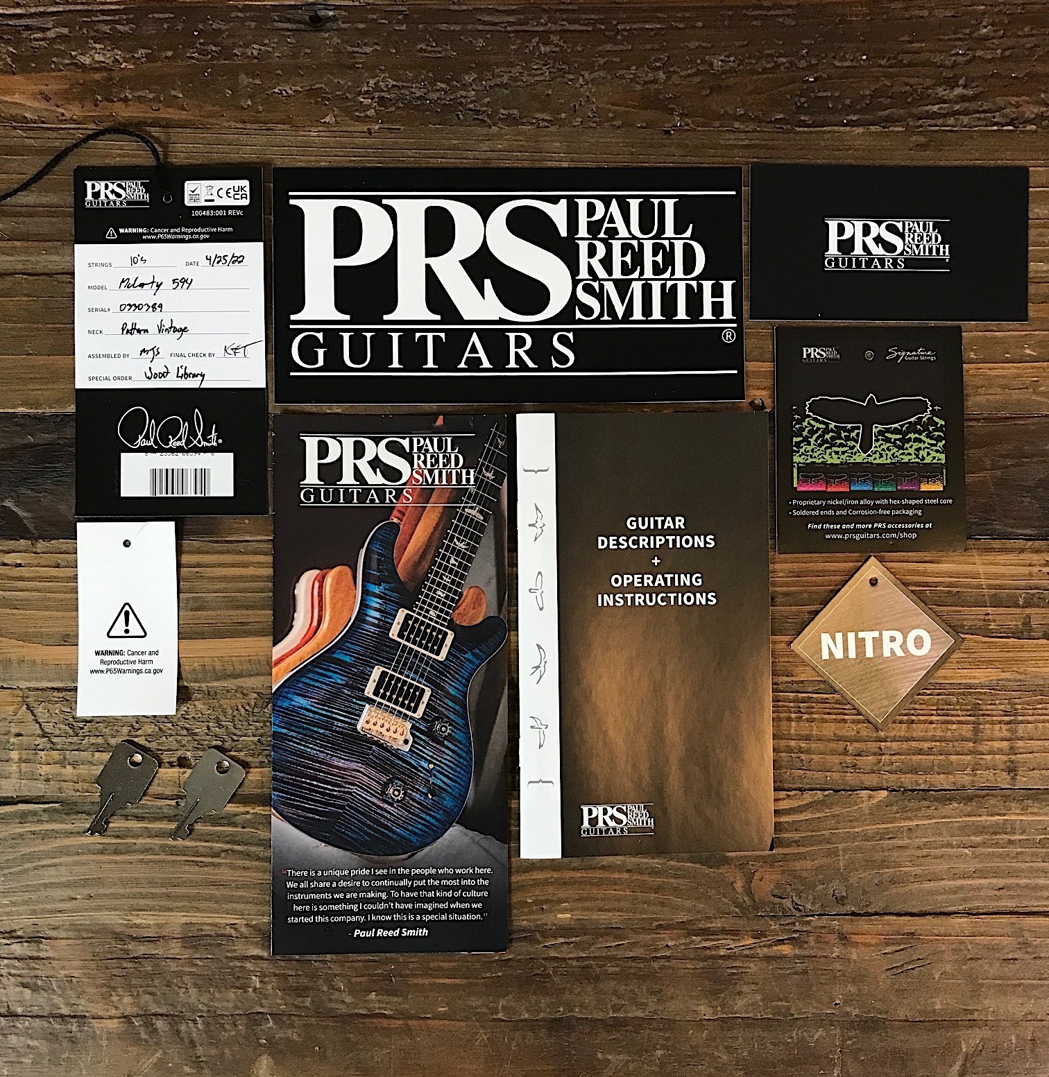 2022 PRS McCarty 594 Wood Library “Quilted Artist” Salmon