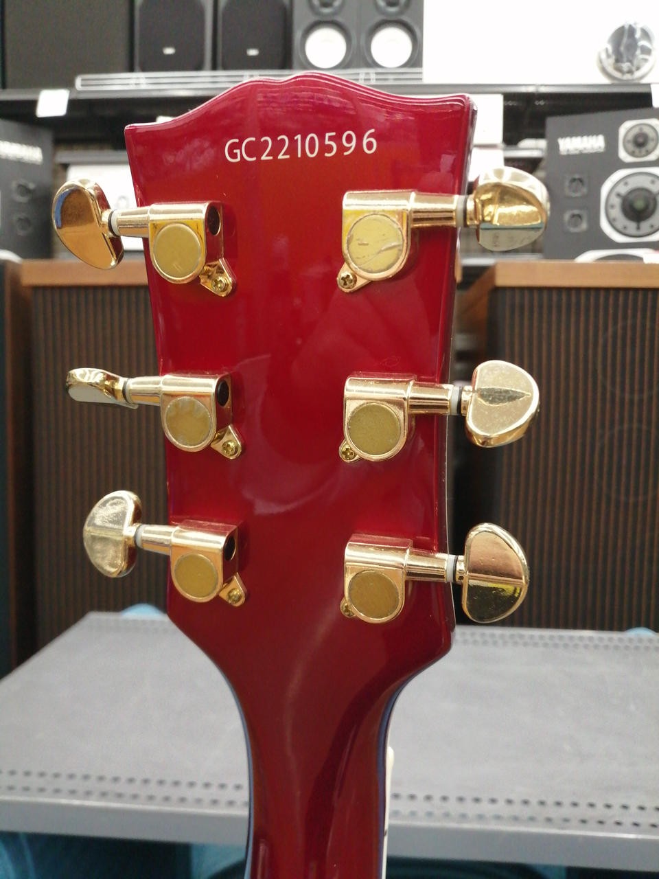 GRASSROOTS G-LP-C Red Les Paul custom type Electric Guitar Used From Japan