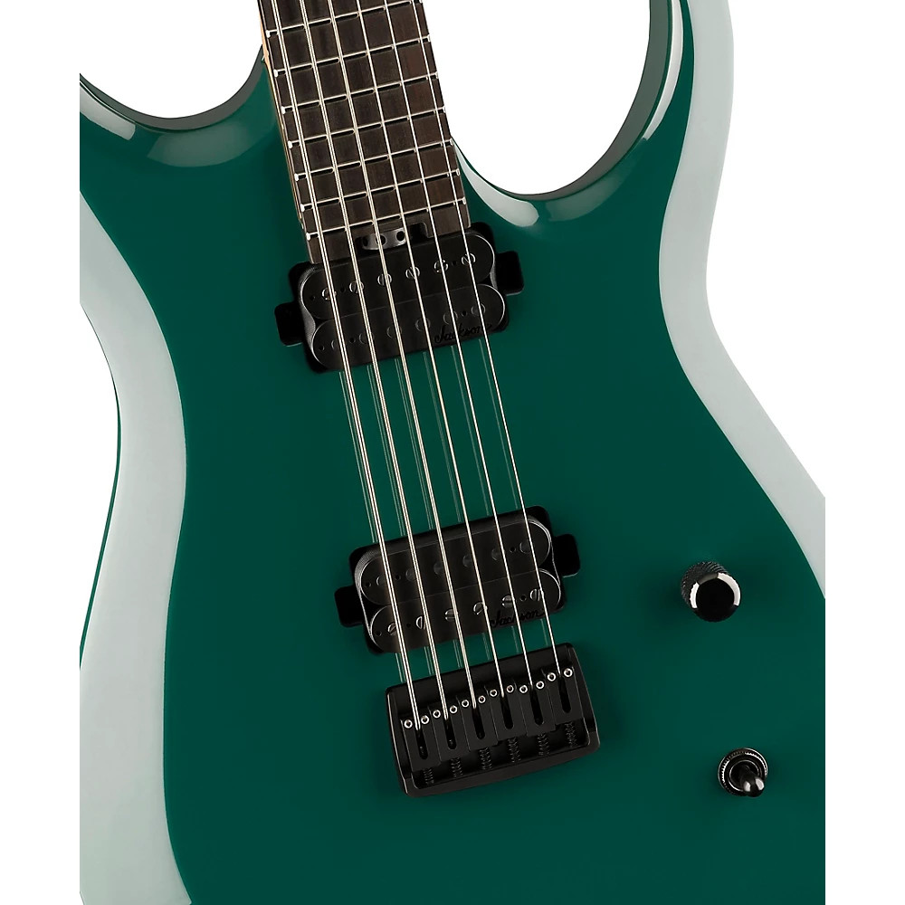 Jackson Pro Roman Ibramkhalilov MDK HT6 Baritone Ebony FB Guitar Emerald Green