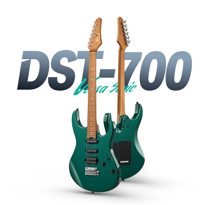 Donner DST-700 Electric Guitar Set Coil Split Tremolo HSS Pickup Emerald Forest