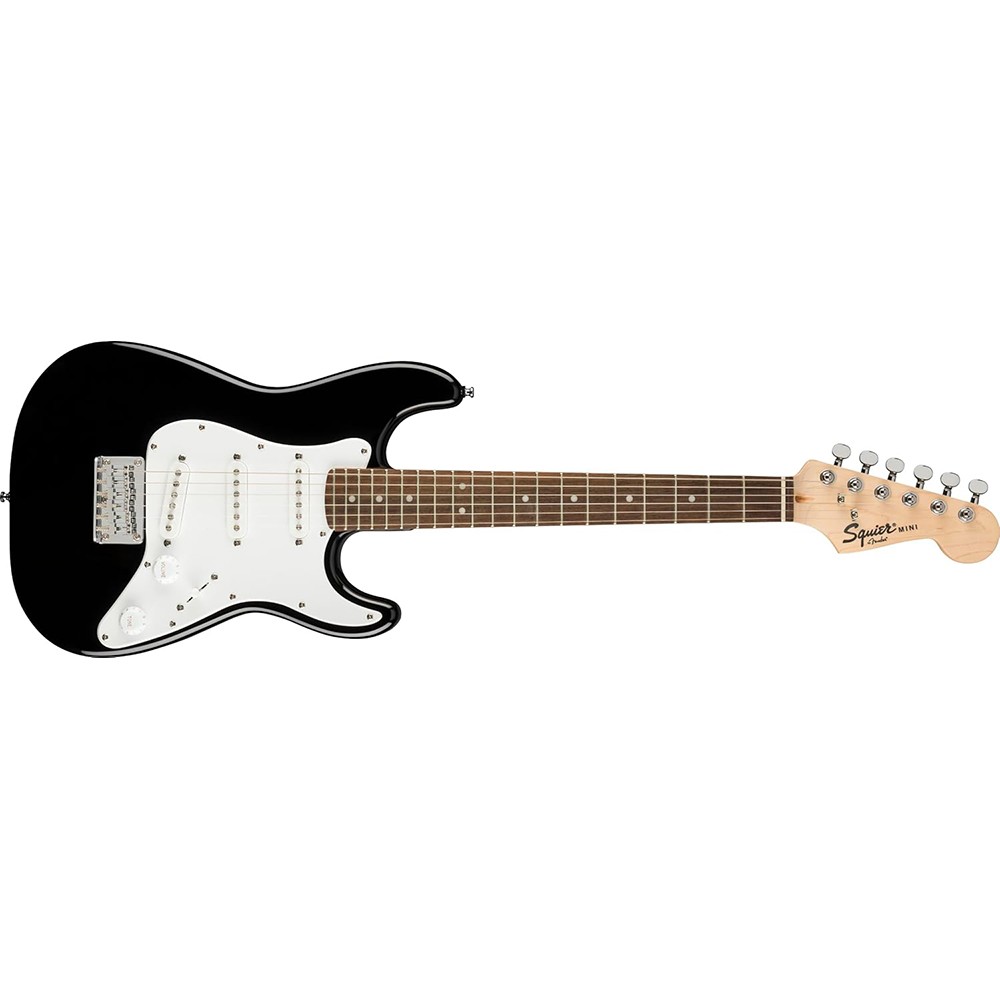 Fender Squier Mini Stratocaster Electric Guitar, Black, Laurel Fingerboard