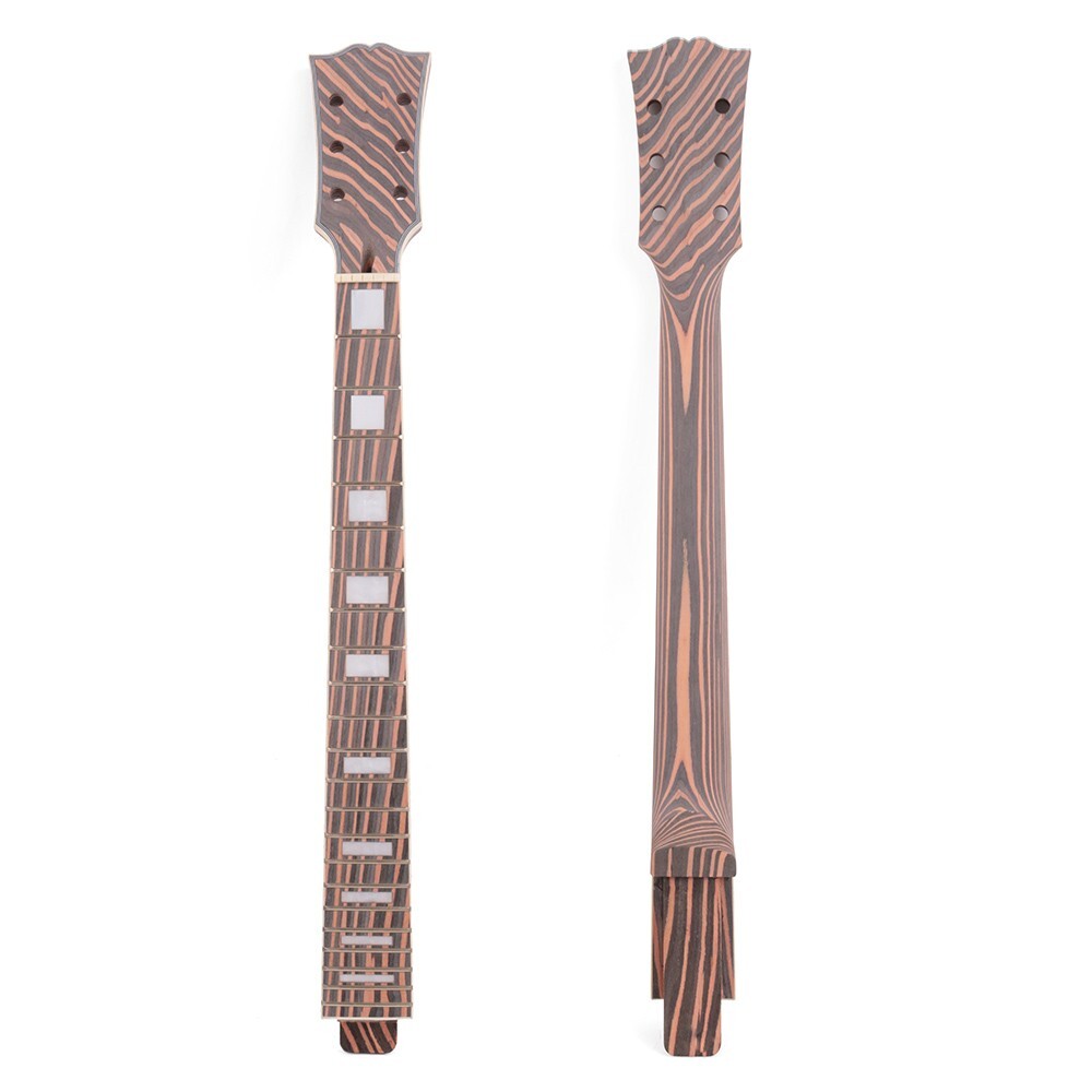 2025 DIY 6 String LP Electric Guitar silvery Kit Zebrawood Body Neck Fingerboard
